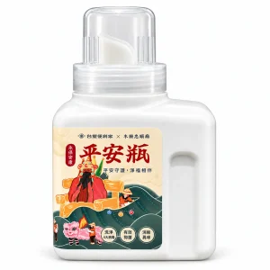 平安瓶正面，木柵忠順廟神像標籤
